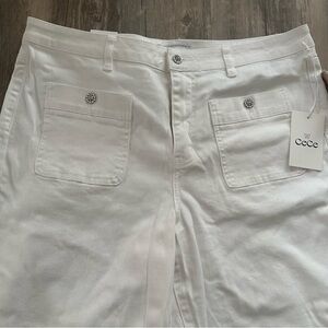 CeCe Ivory Pants with festival flair